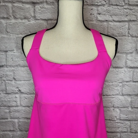 Lululemon Track and Train Tank Raspberry Glo Light crossback straps top size 10 - Picture 4 of 12